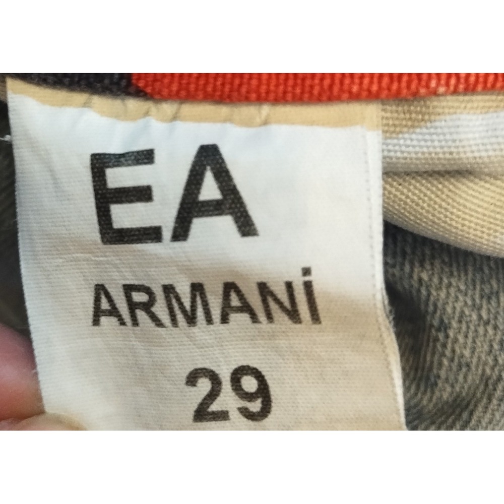 Vintage Emporio Armani Jeans Distressed Trashed 90s Women's Sz 29 Large Logo Y2K - Picture 8 of 16